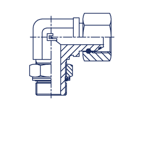 Штуцер FRNG90 М 30х1.5 М27х1.5 - фото 143895