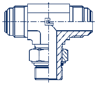 Штуцер FRTA JIC 7/16 BSP 1/4 - фото 143958