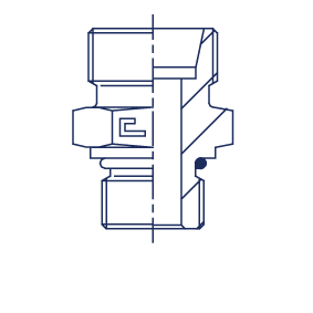 Адаптер прямой FA DS14 UNF 3/4" (корпус) - фото 144614