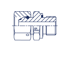 Адаптер-переходник метрический M14x1.5(Г) - M14x1.5(Ш) - фото 144981