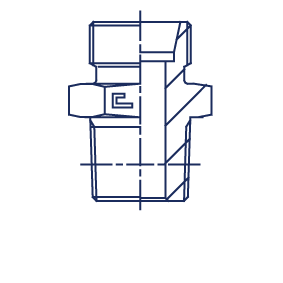 Ввертной штуцер FC DL10 BSPT 3/8" (корпус) - фото 145201