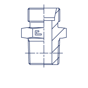 Ввертной штуцер FC DL22 NPT 3/4" (корпус) - фото 145231