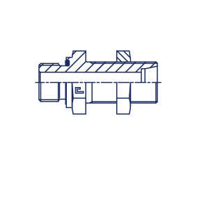 Переборочный штуцер FDE DL35 BSP 1-1/4" (корпус) - фото 145881