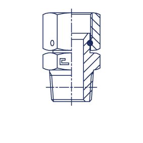 Переходник JIC 1-5/16"(Г) на NPT 1"(Ш), артикул 203907 - фото 145909
