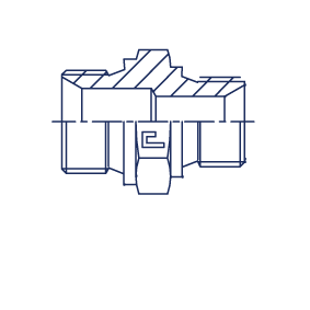 Прямой переходник BSP 3/4"(Ш) - M20x1.5(Ш) - фото 146546