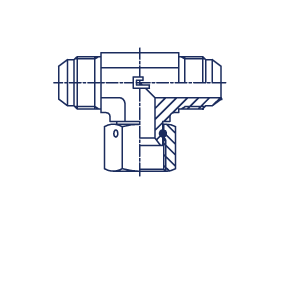 Тройник гидравлический JIC 1-1/16" (Ш-Ш-Ш) - фото 147035