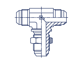 Тройник переборочный JIC 3/4" - фото 147095