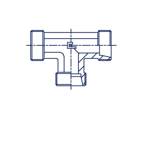 Тройник под кольцо DLL08 M12x1 (корпус) - фото 147137