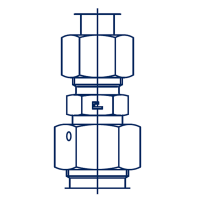 Тройник-переходник DL08-DS06 M14x1.5 (корпус) - фото 147258