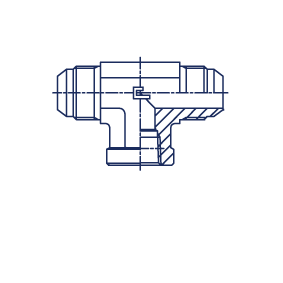 Тройник-переходник JIC 1-5/16"(Ш) - NPT 1"(Г) - фото 147304