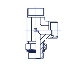 Угловой тройник под кольцо DL08 BSP 1/4", артикул 106705.1 - фото 148014