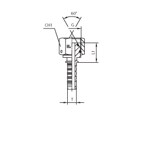 Фитинг BSP прямой DN38 2" штифтованный - фото 148367