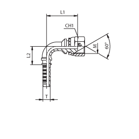 Фитинг DKM угловой 90° DN16 M26x1.5 (Г) - фото 148554