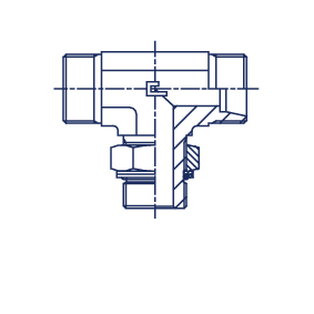 Центральный тройник под кольцо DL18 M22x1.5 - фото 149010