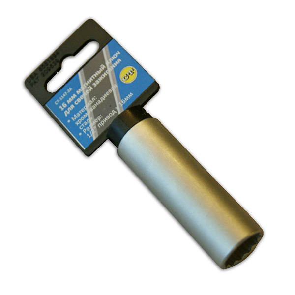 Ключ свечной 16 мм магнитный Car-Tool CT-1147-2A - фото 34672