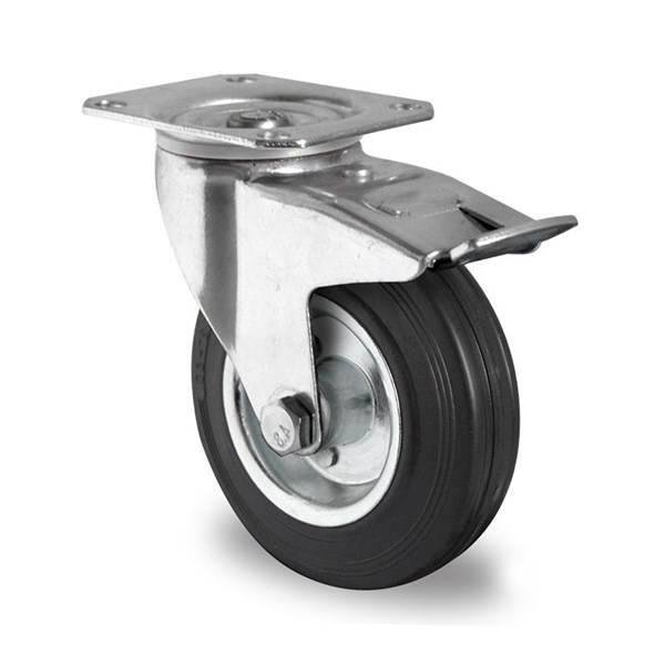 Комплект колес 200 мм для телег TOR ТП-5 (4 пов, 2 не пов.) - фото 53870