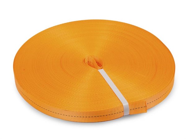 Лента текстильная для ремней TOR 25 мм 2000 кг (оранжевый) (Q) - фото 57169