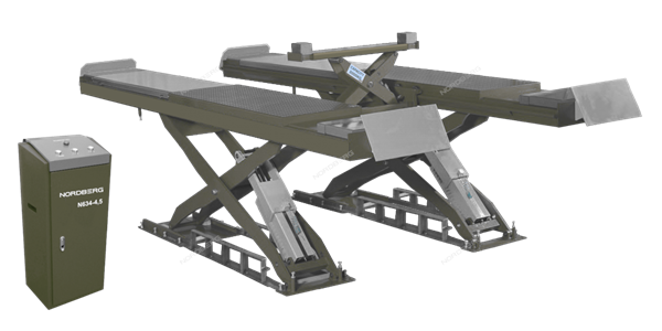 Подъемник ножничный г/п 4500 кг. платформы для сход-развала NORDBERG N634-4,5G - фото 60915