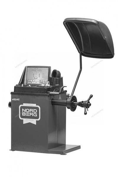 Балансировочный стенд с ручным вводом параметров NORDBERG 4524C для легковых а/м, серый - фото 63485