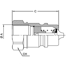 БРС ISO A BSP ниппель VSAA06M C32