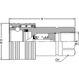 БРС ISO A BSP розетка VSAA06F D (мм)=25