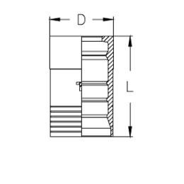 Муфта Interlock (навивочная конструкция, двойная зачистка) R13/R15 BH1324 DN=38