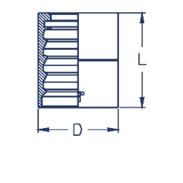 Муфты 1SN/2SC (с зачисткой) BXL24 DN=38