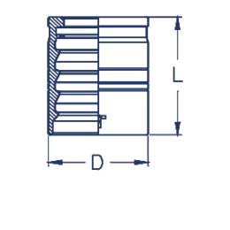 Муфты 1SN/2SN/2SC (с зачисткой) BXLP03 DN=5