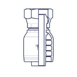 Фитинги BSP, внутренняя резьба, конус 60°, обжатая гайка, BS 5200, ISO 12151-6 HX0302FGP DN=5