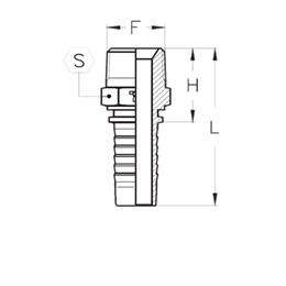 Фитинги BSPT наружная резьба, конус 60° CX0302MGC DN=5