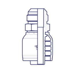 Фитинги РВД JIC, наружная резьба, конус 37°, серия H HX0812MI DN=12,5