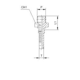 Фитинги РВД NPTF Interlock, наружная резьба 806901 DN=19