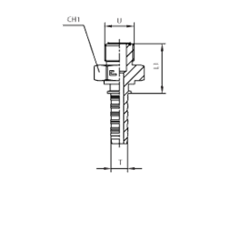 Фитинги РВД ORFS, наружная резьба, ISO 8434-3 (SAE J1453) 804201 DN=6