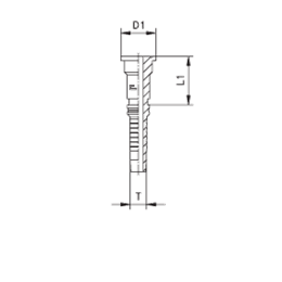 Фланец Interlock SAE, код 61 807801 DN=19