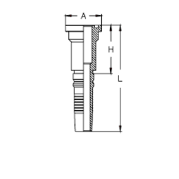 Фланец Interlock SAE, код 61 CH1212FLB DN=19