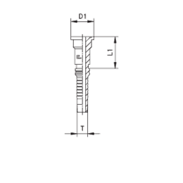 Фланец Interlock SAE, код 62 808102 DN=19