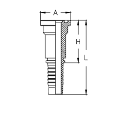 Фланец SAE, код 61 CX0812FL DN=12,5