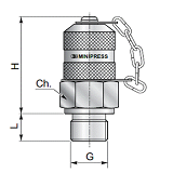 КТ 16x2 - BSPP (Ш) 1/4 flat face (металл.)