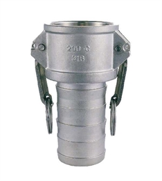 Кулачковое соединение тип C, розетка с хвостовиком 3/4 (нерж.)