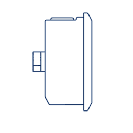 Манометр D63 G1/4 - 60 Bar - осевое подключение