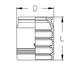 Муфта DN 32 1SN/2SN/2SC CS (без зачистки)