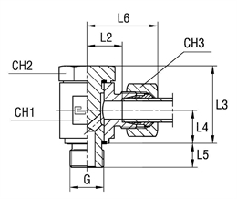 Соединение JE DL15 BSP 1/2" (в сборе)