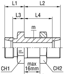 Соединение PD DL06 M12х1.5 (корпус)