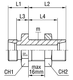 Соединение PD DS12 M20х1.5 (корпус)