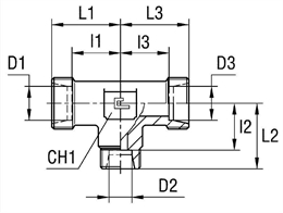 Соединение PRT DL22 12 22 (корпус)