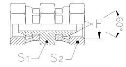 Соединение PS BSP 1" BSP 1"