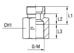 Соединение PS DL22 BSP 3/4" (корпус)