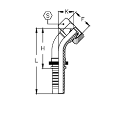 Фитинг DN 06 DKO-S (Г) 14x1.5 6 (45)