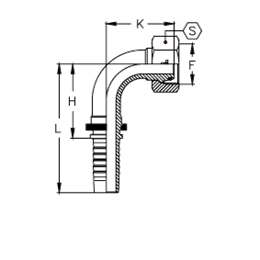 Фитинг DN 06 DKO-S (Г) 14x1.5 6 (90)