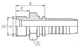 Фитинг DN 08 DKO-S (Ш) 18x1.5 10